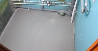 Наливной пол в туалете Каменка, цена от 883 руб.